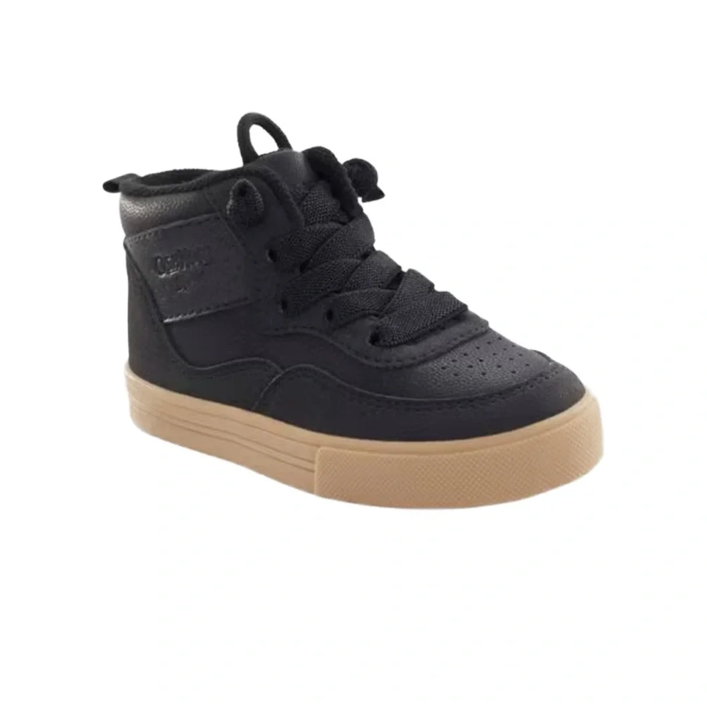 OshKosh Black Munir Tug & Go High Top Sneakers Toddler Size 6